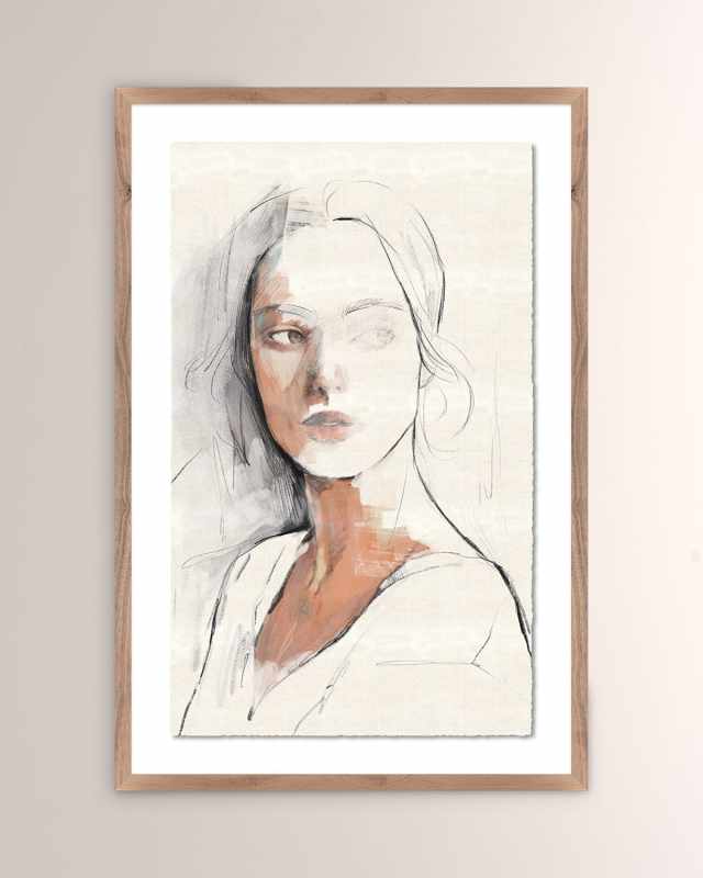 "Abridged Glance" Framed Giclee by Coup D'Esprit